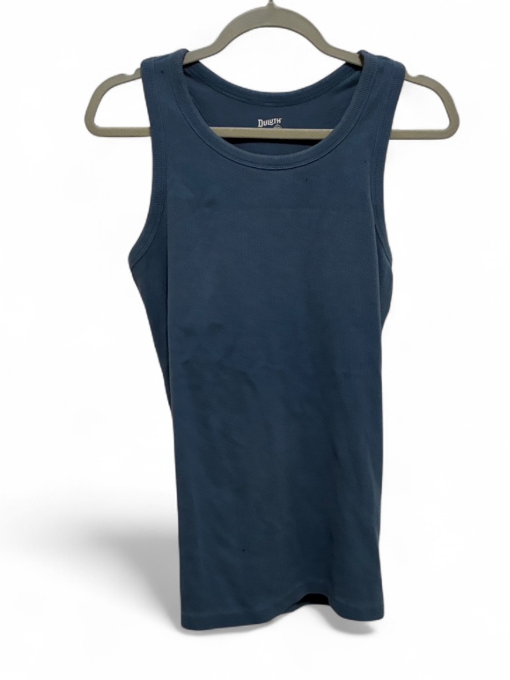 Duluth Blue Ribbed Racerback Tank Top